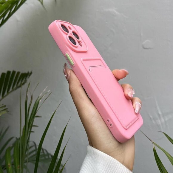 Other - Pink Iphone 11 phone case with card slot​